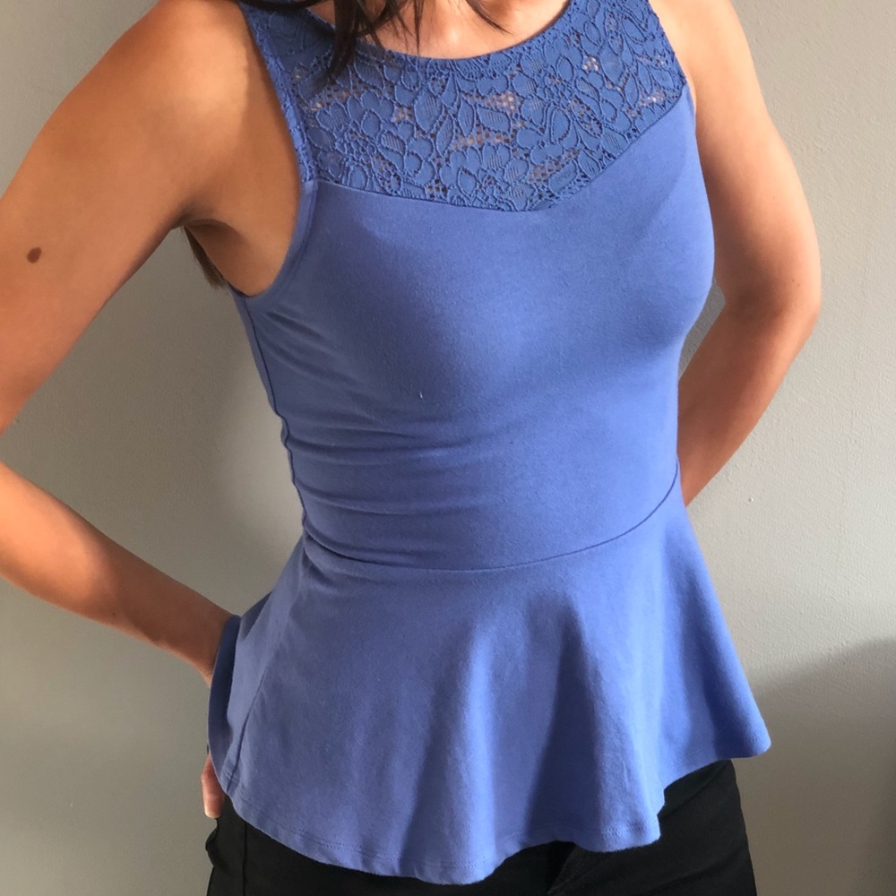 Express Peplum Tank XS